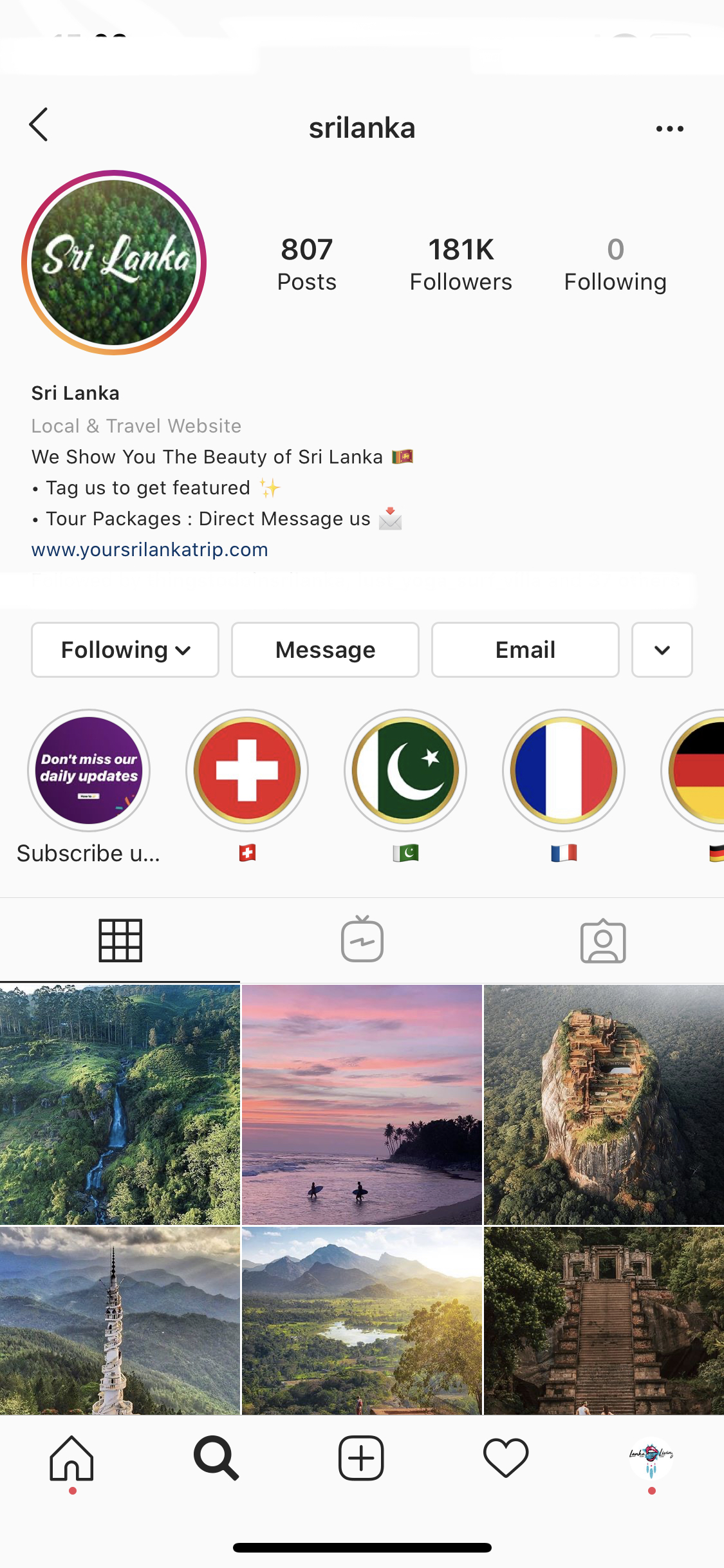 Instagram accounts that will make you want to travel to Sri Lanka ...