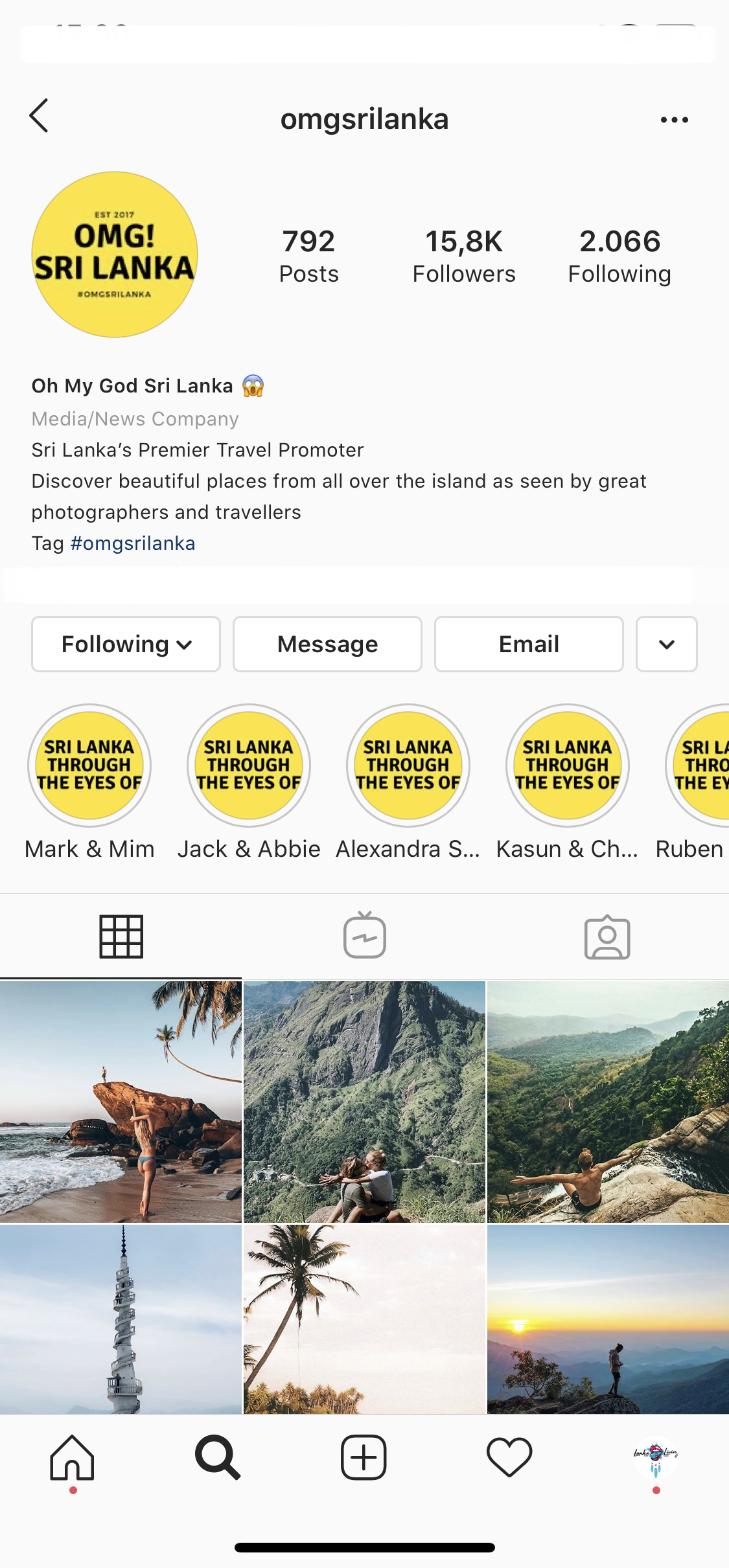 Instagram accounts that will make you want to travel to Sri Lanka